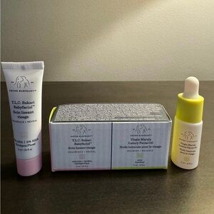 Drunk Elephant TLC Sukari Babyfacial & Virgin Marula Oil .16 oz 5 ml Each NIB